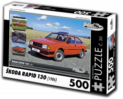 Puzzel RETRO-AUTA Škoda Rapid 130 (1986) – 500 stukjes