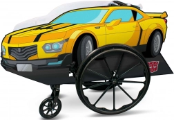 Carnavalskostuum voertuig TRANSFORMERS Bumblebee voor rolstoel