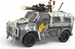 Militair voertuig met effecten