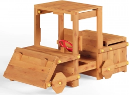 Houten tuin kinderwagen GARDEN BUGGY met stuur