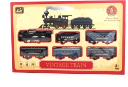 Vintage treinset met verlichting