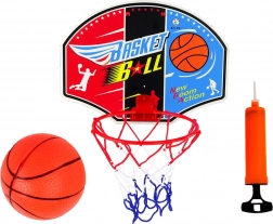 Mini basketbalset met bord, ring, bal en pompje