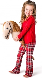 Hobby horse Gracja – rieten stokpaardje van zacht pluche