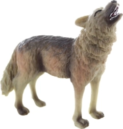 Plastic wolf-figuur 9 cm