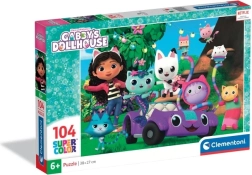 Puzzel 104 stukjes – Gabby’s Dollhouse van Clementoni