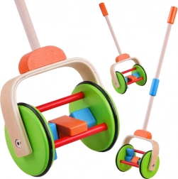 Kleurig houten duwspeelgoed voor kinderen