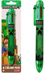Minecraft zes kleurige balpen