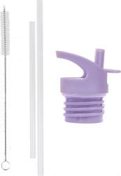 A Little Lovely Company set met dop, rietje en borsteltje voor roestvrijstalen fles 350 ml – Eenhoorns