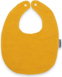 Mousseline slabbetje New Baby mosterdgeel