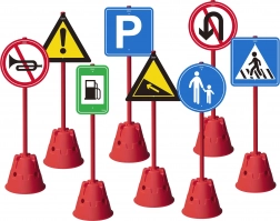 Leuke set met grote verkeersborden Classic World