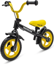 Loopfiets met rem BABY MIX Traveller zwart