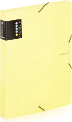 documentenbox A4 Pastelini geel met elastiek