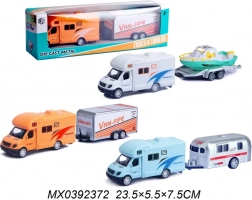 Caravan met aanhanger