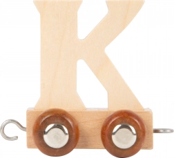 Houten wagon met letter K voor treinbaan small foot