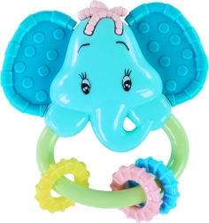 Rammelaar en bijtring olifant voor baby’s