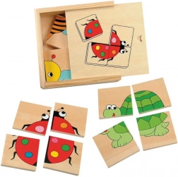 Puzzel kleine dieren – set van 4 stuks