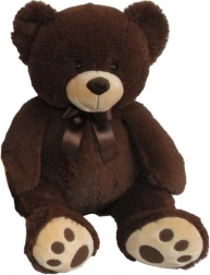 Pluchen teddybeer 60 cm – donkerbruin
