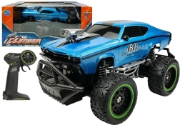 RC terreinwagen met hoge wielen 1:24 – Blauw