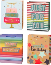 Cadeautas Happy Birthday 23 x 18 x 10 cm