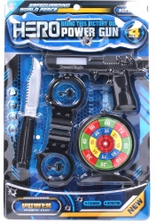 Politieset met effectenpistool