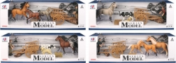 Dierwereld-set met figuur, kruiwagen en paarden