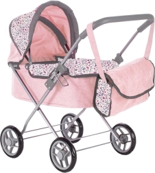 Diepe poppenwagen Pink Flowers
