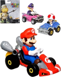 Mattel Hot Wheels Mario Kart metalen autootje met figuurtje - 1 stuk