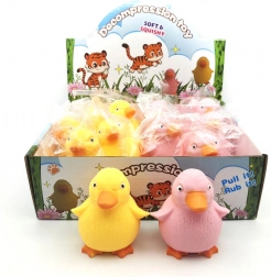 Grappige knijpbare eend antistress speelgoed 8×6 cm