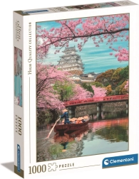 Puzzel Kasteel Himeji in de lente 1000 stukjes