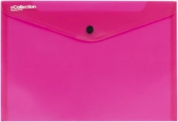 Documentenmap met drukknoop A5, roze – eCollection