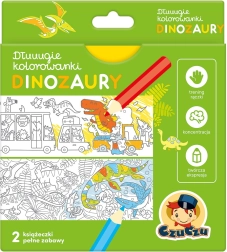 Lange kleurplaten Dinosaurussen voor kinderen 4+