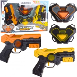 Laser tag set voor kinderen – 2 pistolen en 2 doelen met infraroodstralen, licht en geluid