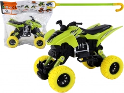 Kinderquad XC met rubberen wielen in groene kleur