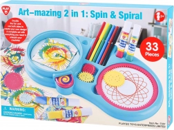 Creatieve teken- en spin-art set voor kinderen