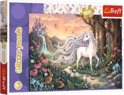 Kinderpuzzel Glitter Tęczowy blask eenhoorn 100 stukjes - 1 stuk