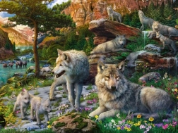 Ravensburger Lente-wolven puzzel 1500 stukjes