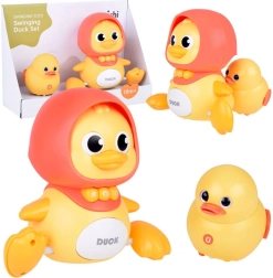 Interactief eendenfamilietje – bewegend muzikaal speeltje ter ondersteuning van kruipen