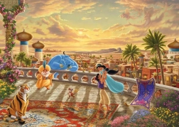 Puzzel disney jasmine en aladdin 1000 stukjes