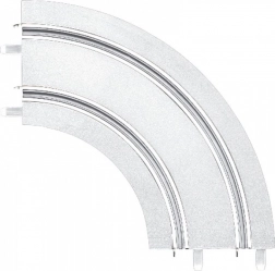 bocht 1/90° sneeuw/ijs voor racebanen Carrera GO!!!, GO!!! Plus en Digital 143 (2 stuks)