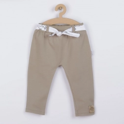 Baby joggingbroek Nicol Ella van katoen beige