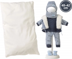 Llorens outfit voor pop New Born 40–42 cm, 6-delige set met dubbelzijdig kussen