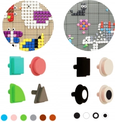 Masterkidz geometrische elementen voor STEM-bord – 256 stuks