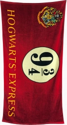 Badlaken Harry Potter Perron 9¾, 75 × 150 cm