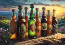 Puzzel ART PUZZLE retro bierflessen 1000 stukjes