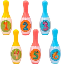Kinderbowling Woopie met dieren en cijfers - 8 stuks