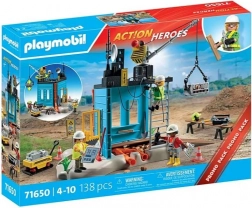 Playmobil Action Heroes – bouwplaats met kraan en figuren