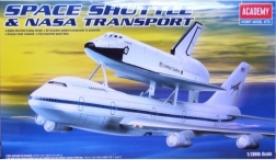 Kunststof model SPACE SHUTTLE met drager BOEING 747 NASA 1:288