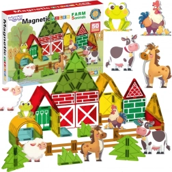 Magnetische bouwset 7,5 cm boerderij 30 stuks Woopie