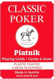 Klassieke poker- en bridgekaarten