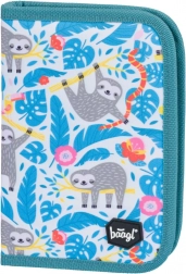 BAAGL klassiek schooletui met twee flappen Luiaard